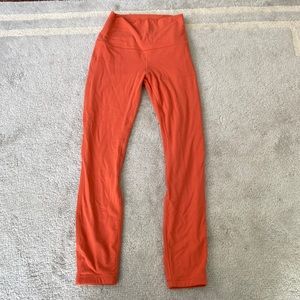 Lululemon Align high rise pant 25” canyon orange